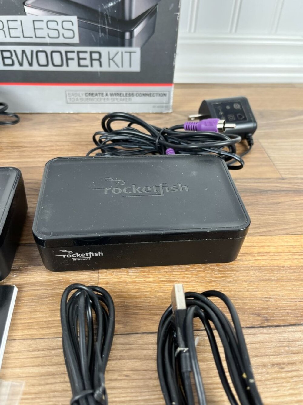 Rocketfish Wireless Subwoofer Sender/Receiver Kit Complete RF-WSW312 W/ Box - Picture 13 of 16